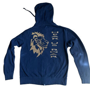 Moving Forward Designs Lion Rhinestone Full Zip Hoodie 50th Anniversary Size Med